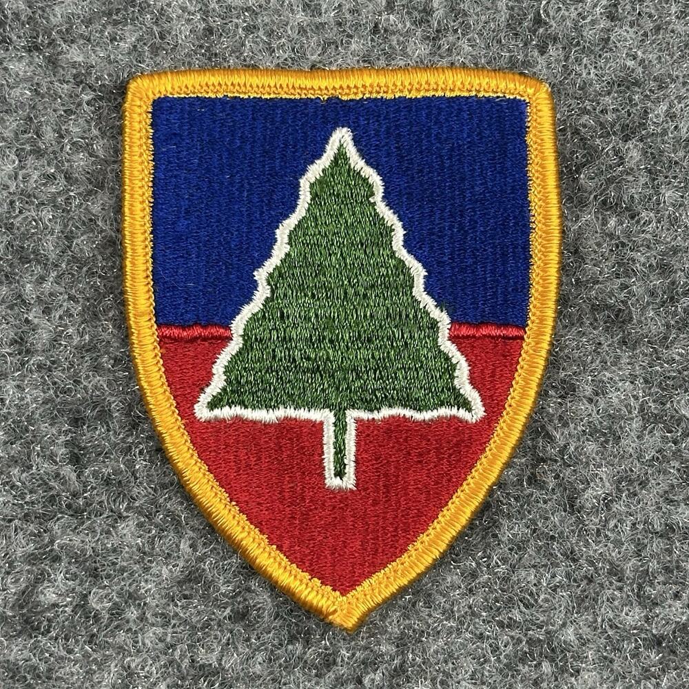 Original U.S. Army 91st Training Division Color Merrow Edges Patch 68-93 Shield